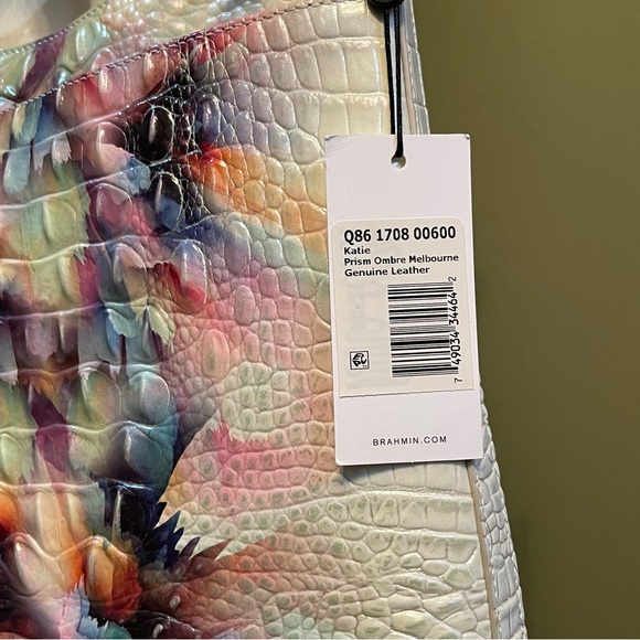 🌈NWT!!! RARE FIND!! Brahmin SOLD OUT Prism Ombré Katie Crossbody - Picture 15 of 16
